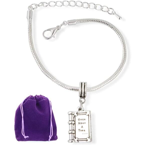 Once Upon a Time | Book Charm Bracelet Stainless Steel - Picture 1 of 8